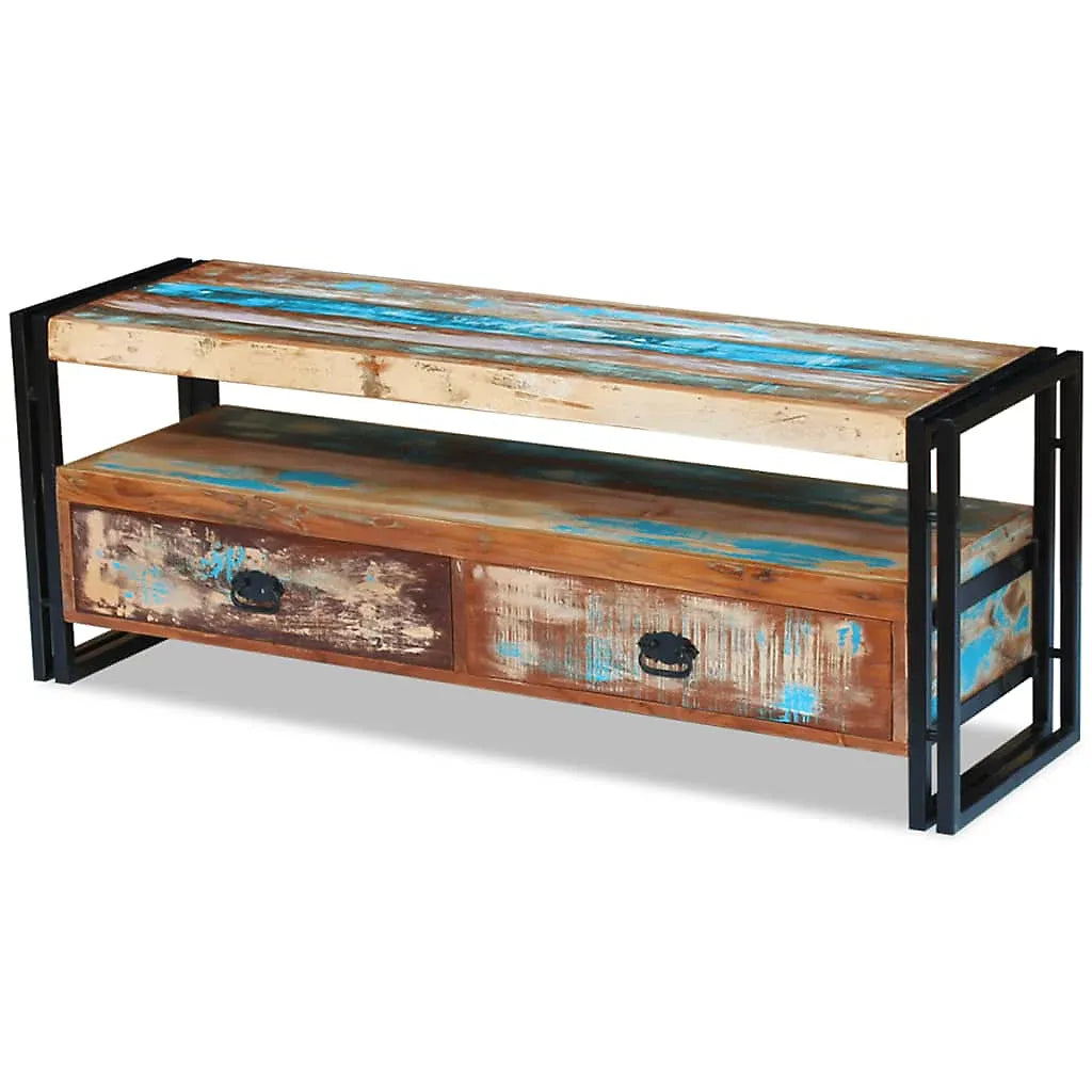 Berkfield TV Cabinet Solid Reclaimed Wood For Living Rooms-Furniture Kingdom
